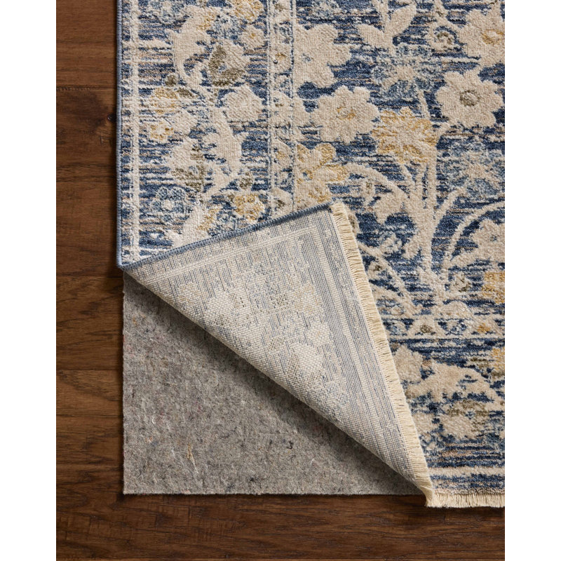 Tapis bleu / beige Loloi Clarisse 9 pi 6 po x 13 pi, Rectangle 9 pi 6 po x 13 pi