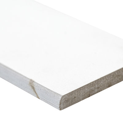 Belvia 3 in. x 24 in. Matte Porcelain Bullnose Tile Trim