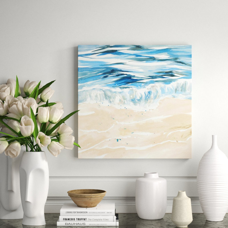 Waves Crashing I Print by Barclay Butera, Image Brush Gel, 24" H x 24" W