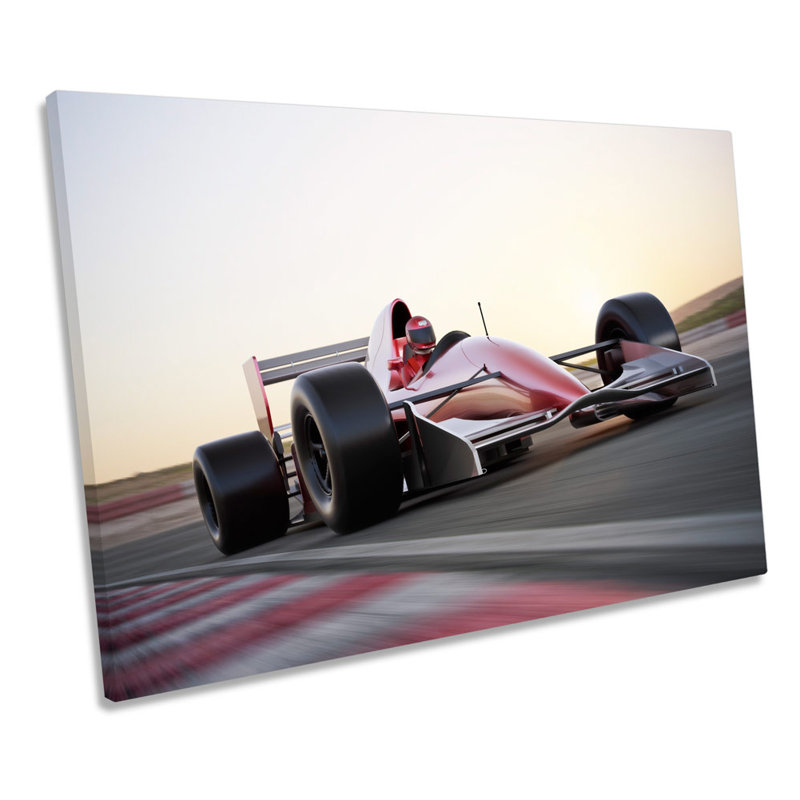 Indie Race Car Fast - Wrapped Canvas Print, 61cm H x 91.4cm W x 4cm D