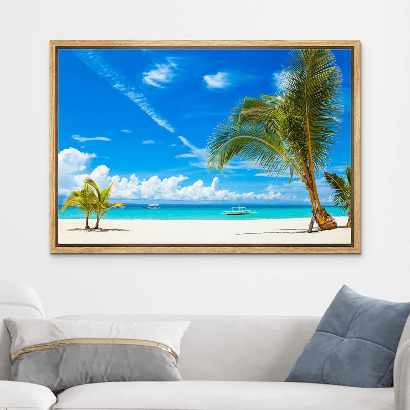 Photographie de paysage côtier, H 16 po x l 24 po, Cadre naturel flottant