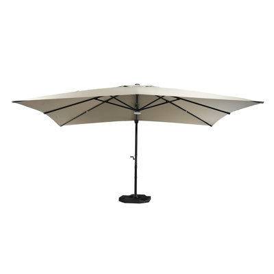 Myleigh-Brooke 13' x 10' Rectangular Lighted Cantilever Umbrella -  Arlmont & Co., EEC5C62CE9B24899AF87EB230588225D