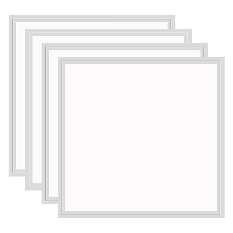 4 Pack of 2X2 ft LED Troffer Panel Light,45W with 5800 lumens,5000K White Color,Fit in for 2x2 Ceiling Tile Grid, 4