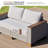 Revaan 88.18'' Wide Rectangle Wicker Patio Sofa with Cushions