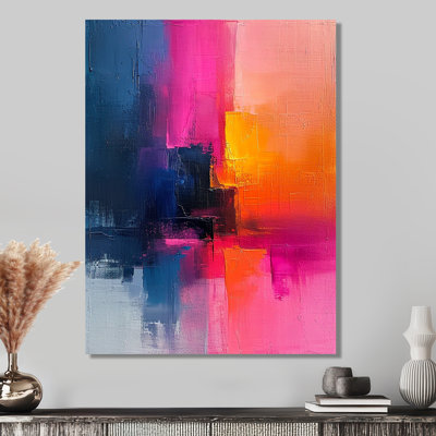 Fuchsia Sunrise - Abstract Wall Art Print