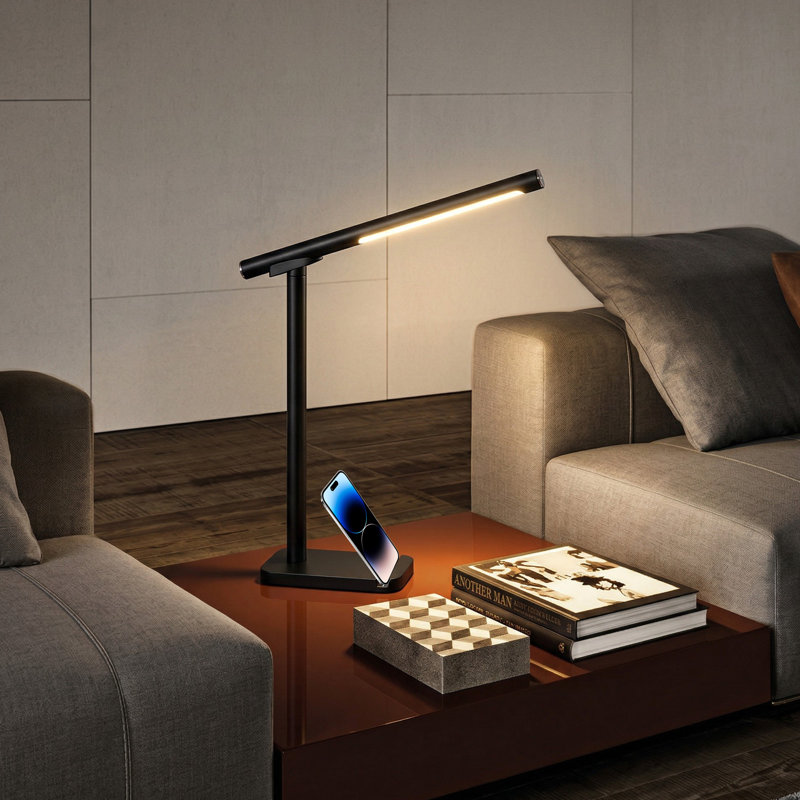 Lampe de bureau à DEL 2-en-1 à intensité variable magnétique, lampe de travail USB rechargeable avec tube de lumière amovible, gradateur 3CCT et tactile pour le bureau et la lecture