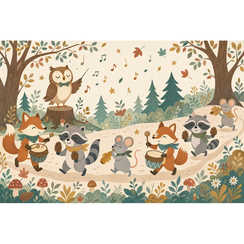 Papier peint Woodland, 160 po x 108 po, Texturé non collé