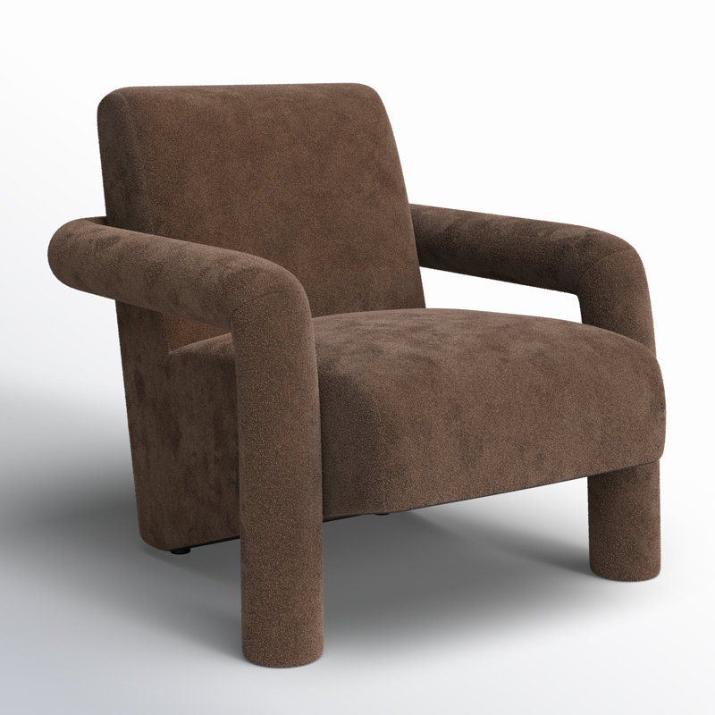 Batula Upholstered Armchair, Brown 100% Polyester