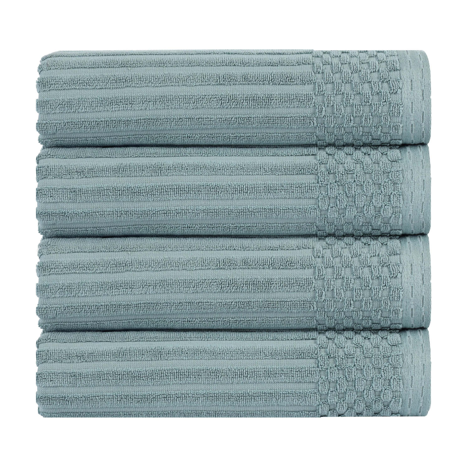 Kaeleah 4-Piece Cotton Towel Set, Green