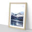 Snow Covered Mountains in Juneau Alaska - Picture Frame Painting Print-56738560-56738564