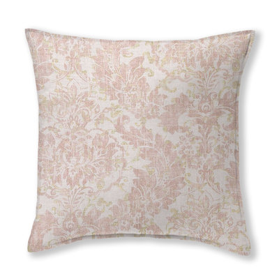 Bella Linen Damask Throw Pillow