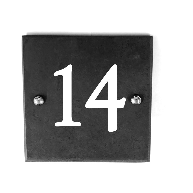 Leeza 15cm H Slate House Number