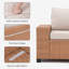 3-seat Outdoor Patio Sofa With Cushions