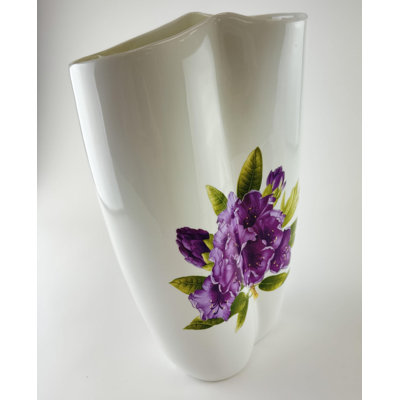 12" Bone China Vase Modern Style. Flower Dekor. Vase for Living Room, Kitchen, Offices, for Flowers