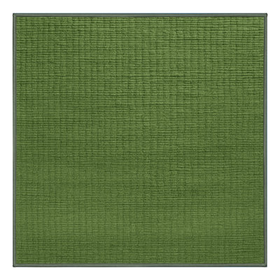 Machine Washable Solid Green Area Rug