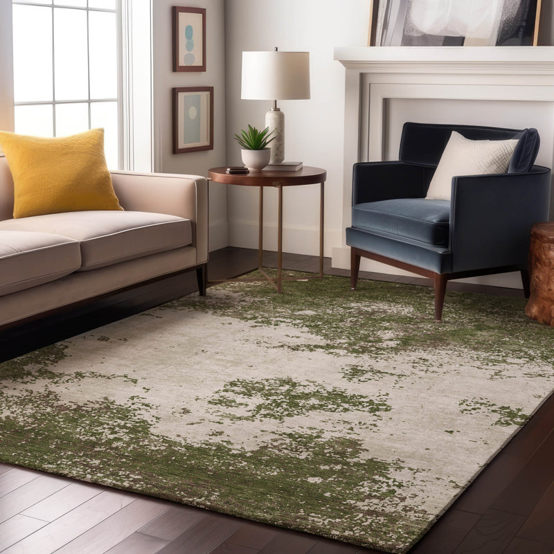 Premium Machine Washable Birchview AMF1027 Modern Rug, Rectangle 9' x 12'