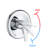 Wall Mounted Shower Kit - Stainless Steel Slide Bar, 7 Spray Patterns, 5" Abs, 1.8 Gpm, Dual Shower, Finish 7-Setting 26" Drillless Abs Head, , Spa System-127377207