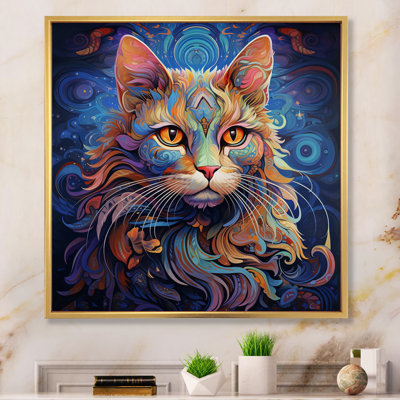 " Cosmic Cat With Mysterious Gaze "