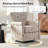 Darnelle Transitional Upholstered Swivel Rocker Armchair-705146288