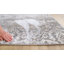 Tapis floral ivoire / gris Amoll-1461200092