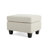 Upholstered Ottoman, Beige