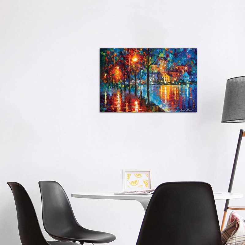 «Cold Emotion» par Leonid Afremov, reproduction d'art sur toile tendue, H 26 po x l 40 po x 1,5 po, Toile tendue