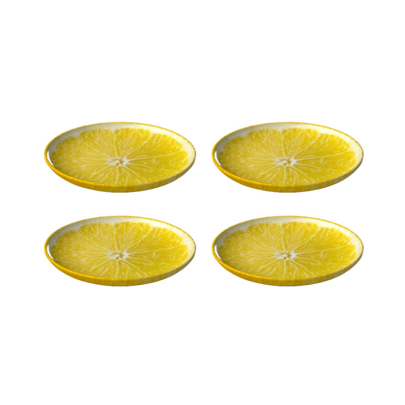Lemon Earthenware Salad/Dessert Plate