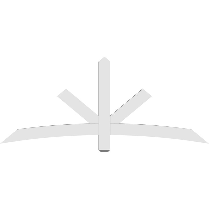 Support de pignon Alberta Alberta, H 30 po x l 72 po (pas: 10/12), P 2 po x F 4 po, PVC