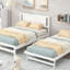 Lit plateforme double avec lit gigogne réglable-1195434509