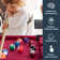 RayChee 20' Table Top Pool Table with Small Billiards Balls, Pool Cues, Triangle Rack, Chalk, Brush
