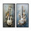 Bouzouki Brilliance Grecian Gray - ensemble de 2 reproductions d'art sur toile-102584550-102584539