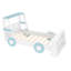 Lit voiture simple avec tablettes de rangement, lit plateforme pour enfants avec une jolie forme de voiture, conception enfantine-2132003060
