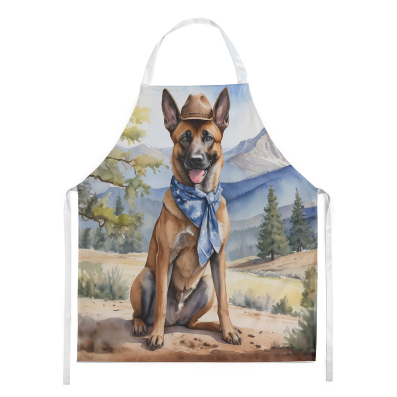 Tablier de bienvenue du cowboy belge Malinois