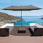 Parasol de patio extérieur avec base