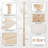 114"H Floor-to-Ceiling Cat Tree Tower, Adjustable Height