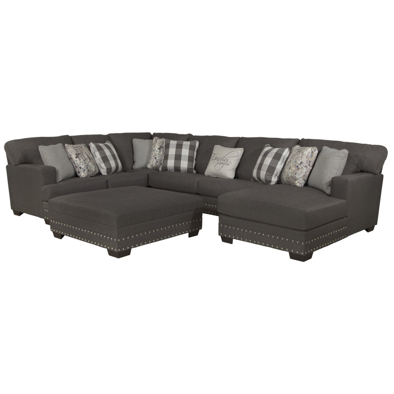 Alamdaar Upholstered U-Shaped Sectional, Left Hand Facing