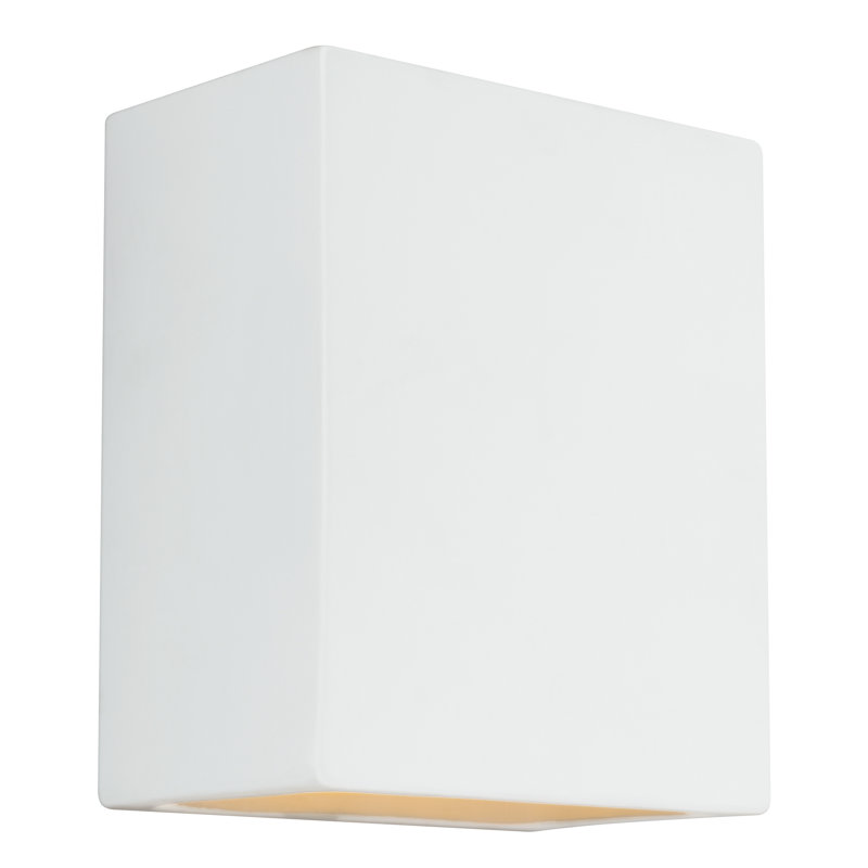 Luminaire pour cloison d'extérieur en céramique sans finition Paintable, Non