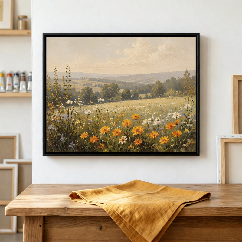 Cadre photo sur toile flottant moderne, Noir, 18 po x 24 po, 18 po x 24 po, Rectangulaire