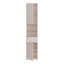 Hadiya Minimalistic tall bathroom cabinet with 2 doors, 1 drawer and open shelving, engineered wood, 39.8 cm W x 191.9 cm H x 34.9 cm D-131506311