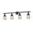 Bell - 4 Light 42" Bath Vanity Light - Oil Rubbed Bronze Finish - Light Smoke Shade-29567060-31271170