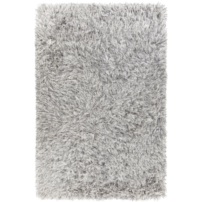 Tapis blanc tissé à la main Spellman, Rectangle 7 pi 9 po x 10 pi 6 po