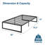 Base de lit en acier de 14 po Select de Zinus-24690869