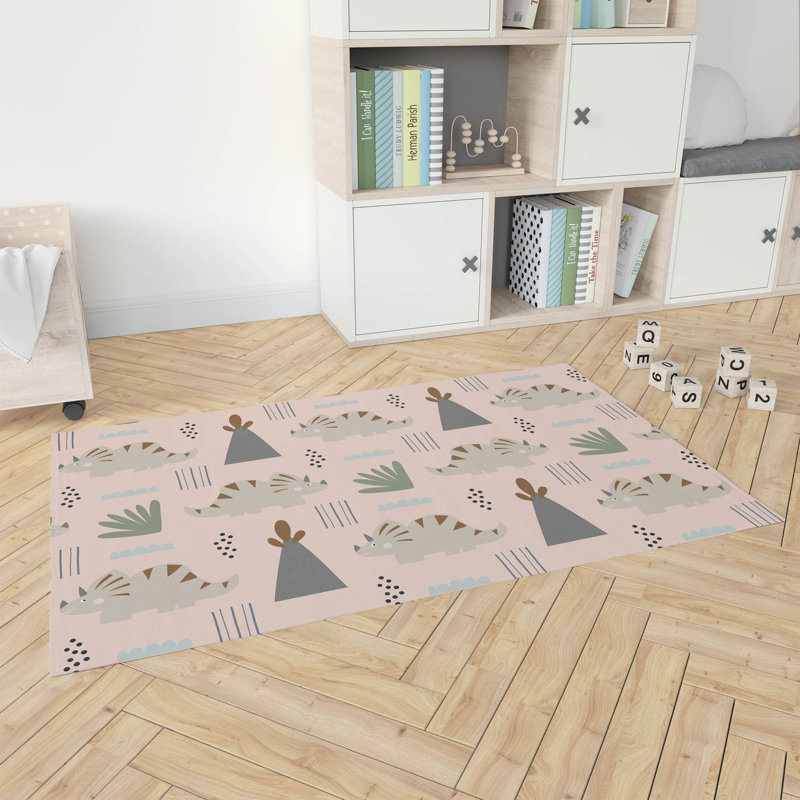 Tricera Watch  Kids Play Mat, Rectangle 3' x 5'