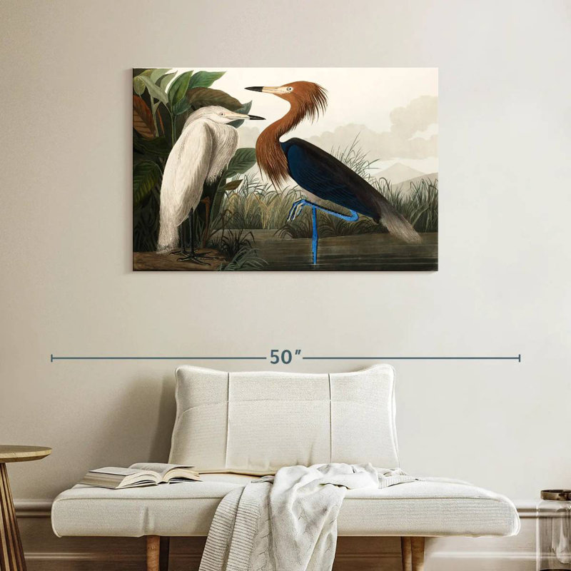 Brampt Purple Heron, 26" H x 39" W