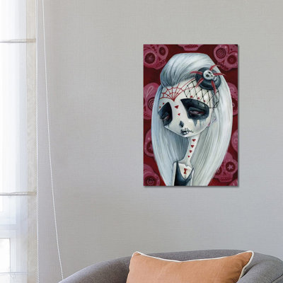 Viuda De Los Muertos by Megan Majewski - Wrapped Canvas Painting
