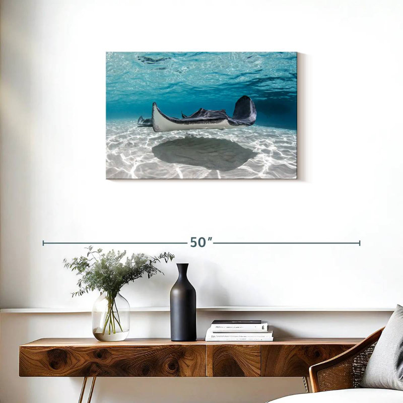 Crowle Cayman Palms Stingray, H 20 po x l 30 po