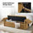 Aristides Modern 61''W Upholstered Storage Bench with Pillows Designed to Resemble Elephant Ears-2145237740