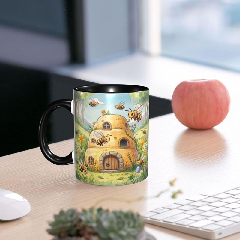 Bee Coffee Mug 11oz Ceramic Cup