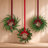 12 Pack Mini Christmas Wreaths