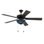 Ventilateur de plafond 52 po en verre teint huilé avec télécommande Tiffany Halston
